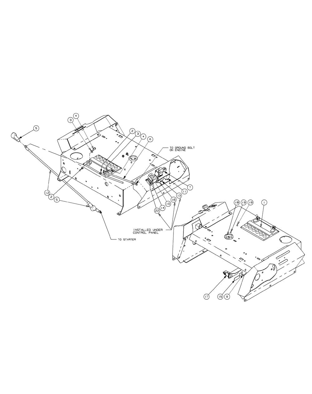 Electrical Assembly (2009 And After) Diagram and Parts List for ENFORCER48 53AH3AGN050-22HP Cub Cadet Lawn Tractor
